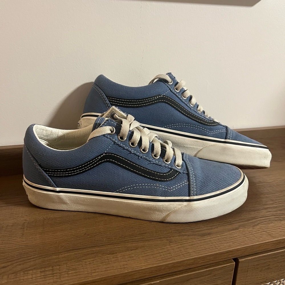 Vans Blue and White Women's Sneakers